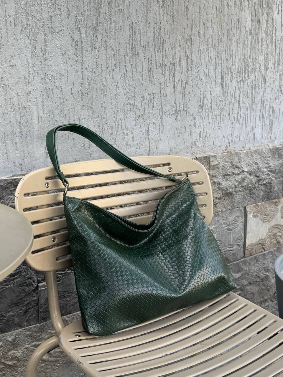 Woven Hobo Shoulder Bag - High Copy