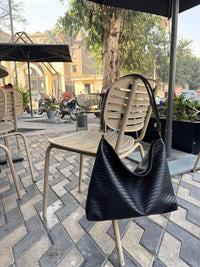 Woven Hobo Shoulder Bag - High Copy