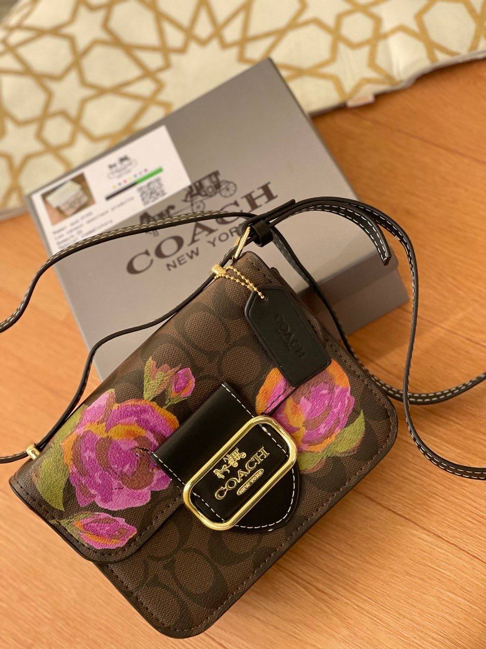 Coach Signature Floral Print Crossbody
