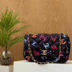 Chanel Classic Flap Bag – Multicolor Logo Black