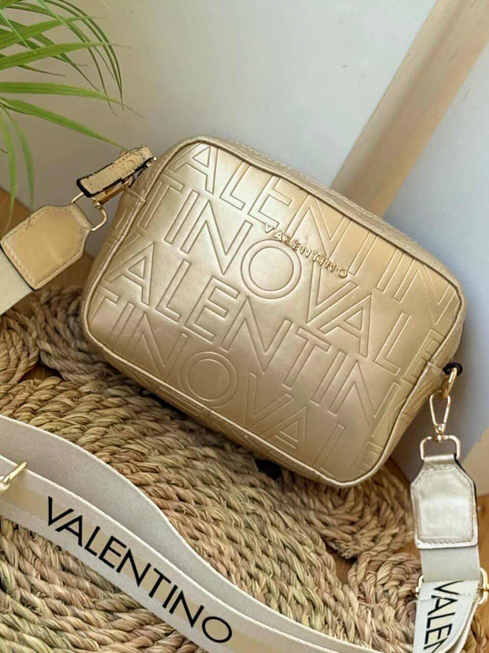 Valentino Crossbody Embossed Logo Bag