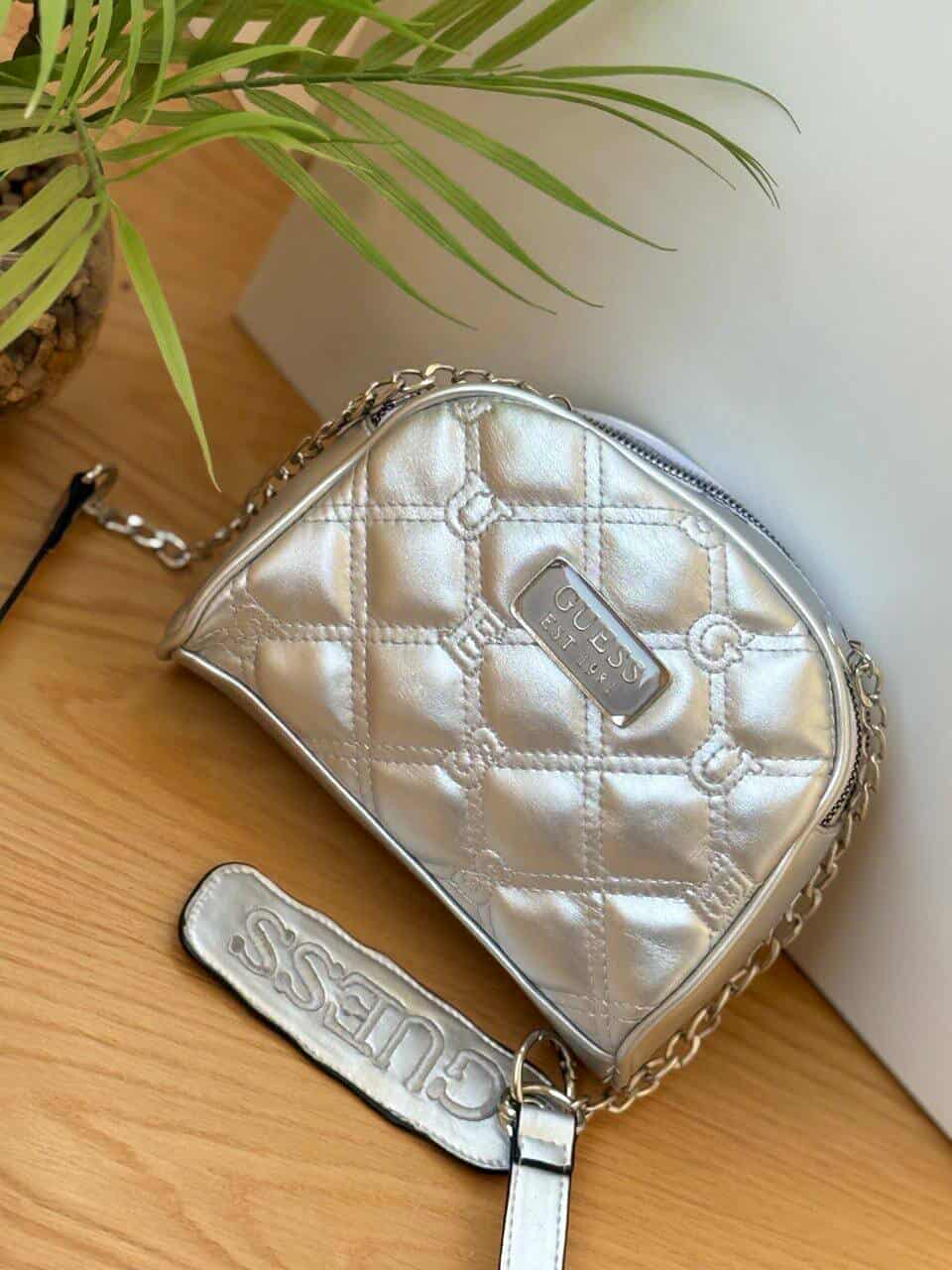 Guess Quilted Logo Crossbody