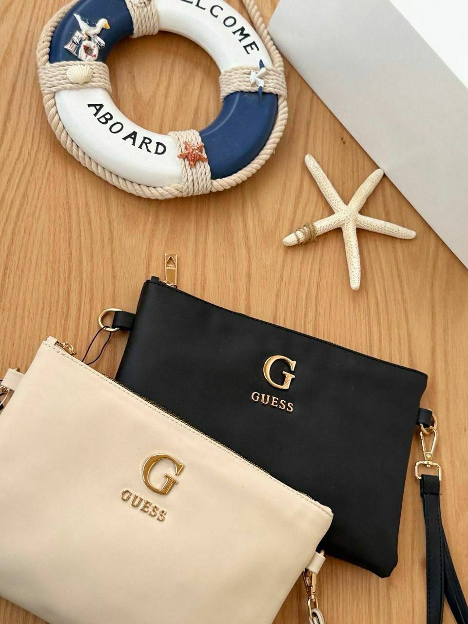 clutch hand bag guess