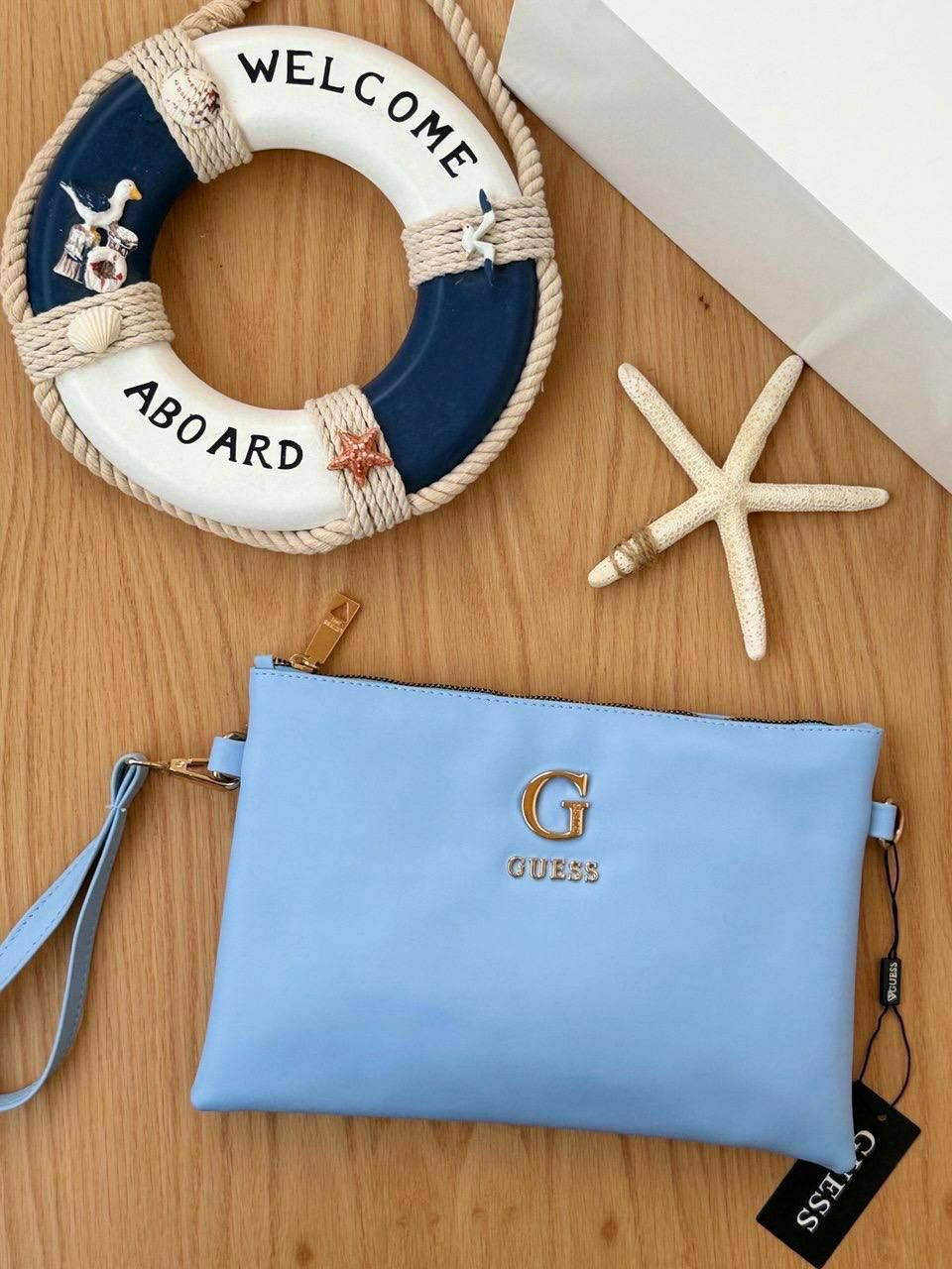 clutch hand bag guess