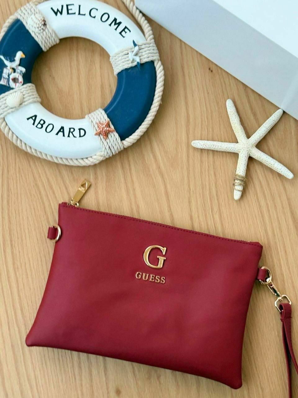 clutch hand bag guess