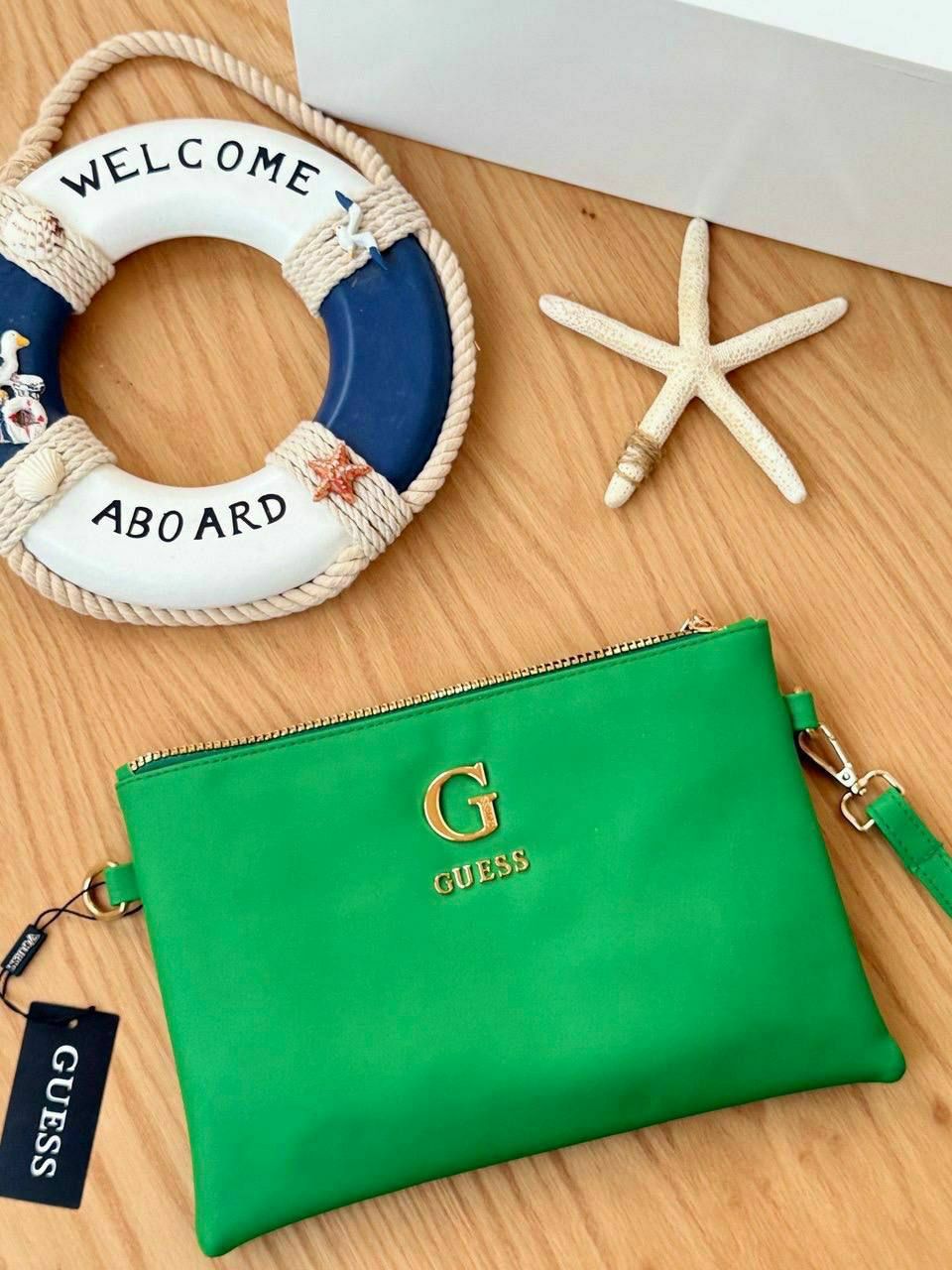 clutch hand bag guess