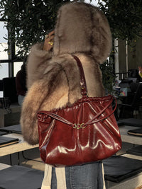 Ruched Shoulder Bag