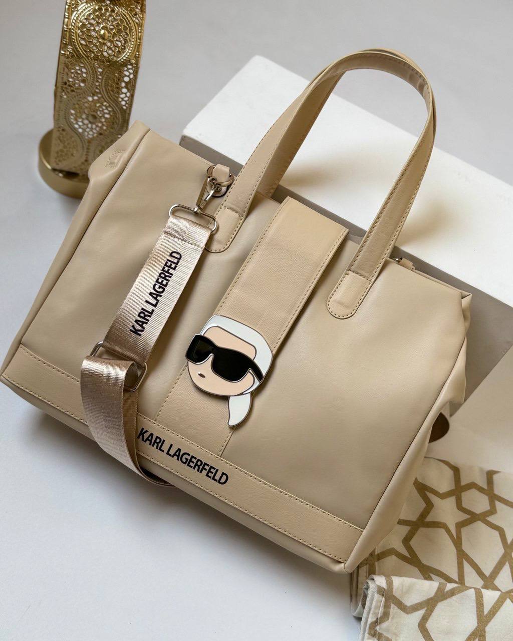 Karl Lagerfeld Ikonik Tote Bag – With Strap