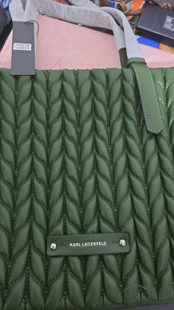 Karl Lagerfeld Quilted Shoulder Bag -  Mirror