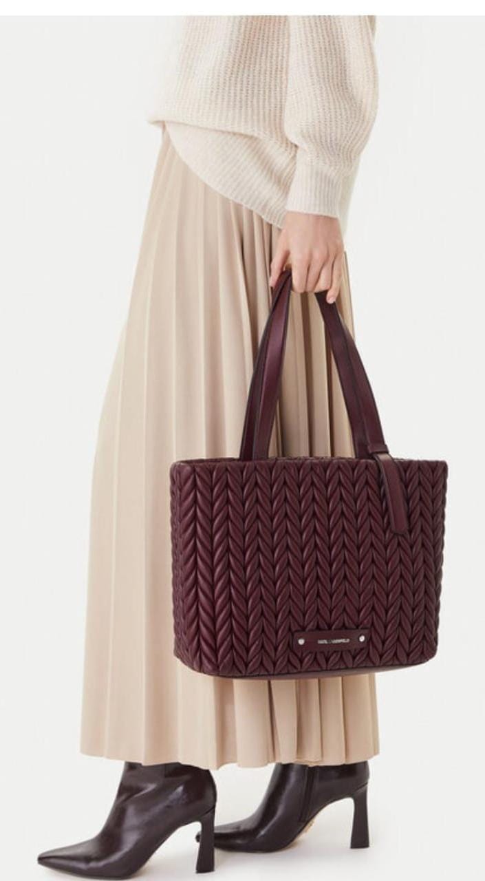 Karl Lagerfeld Quilted Shoulder Bag -  Mirror