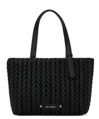 Karl Lagerfeld Quilted Shoulder Bag -  Mirror