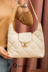 Black Quilted Chain Shoulder Bag