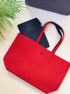 Lacoste Anna Reversible Tote Bag with Detachable Pouch -  Mirror