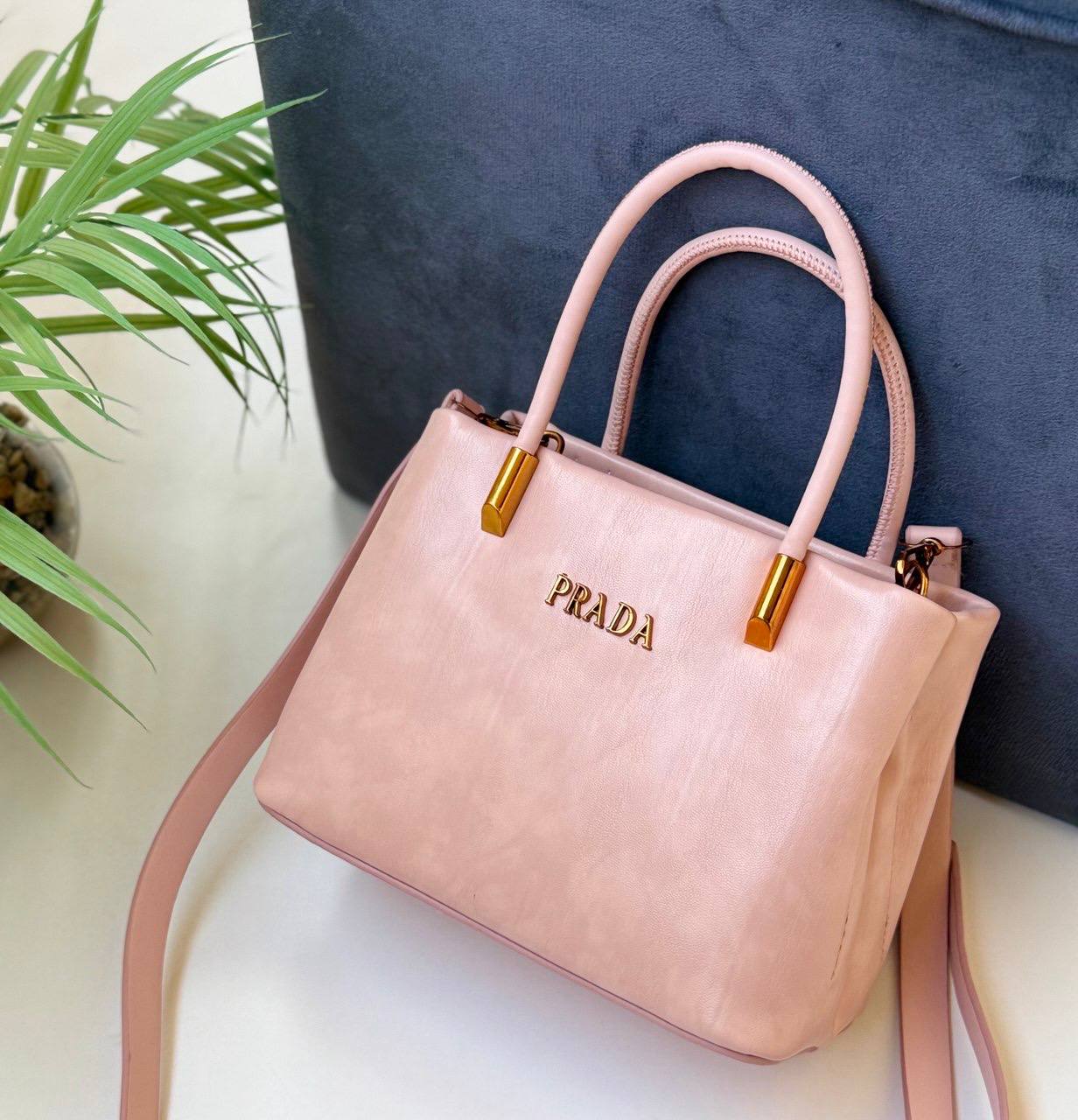Prada Small Leather Tote Bag