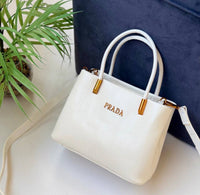 Prada Small Leather Tote Bag