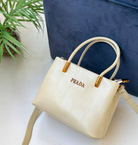 Prada Small Leather Tote Bag