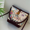 Graffiti Print Crossbody Bucket Bag