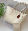 Coach City Tote in Polished Pebble Leather with Matching Pouch