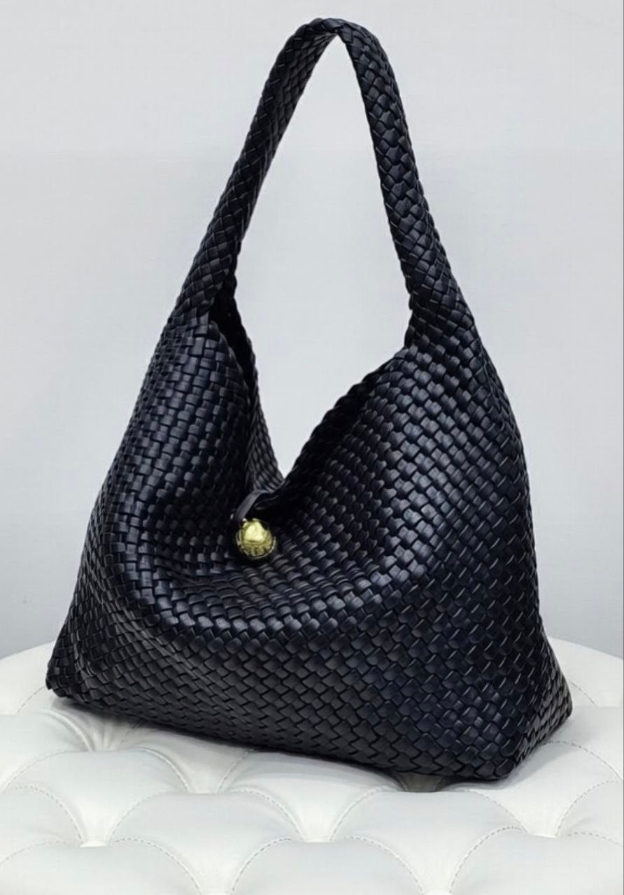 Woven Hobo Shoulder Bag - Mirror