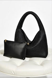 Woven Hobo Shoulder Bag - Mirror