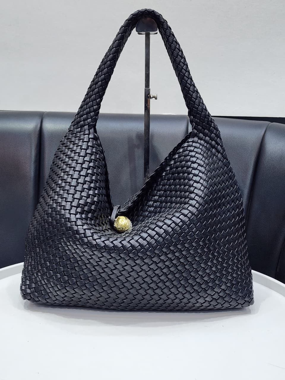 Woven Hobo Shoulder Bag - Mirror