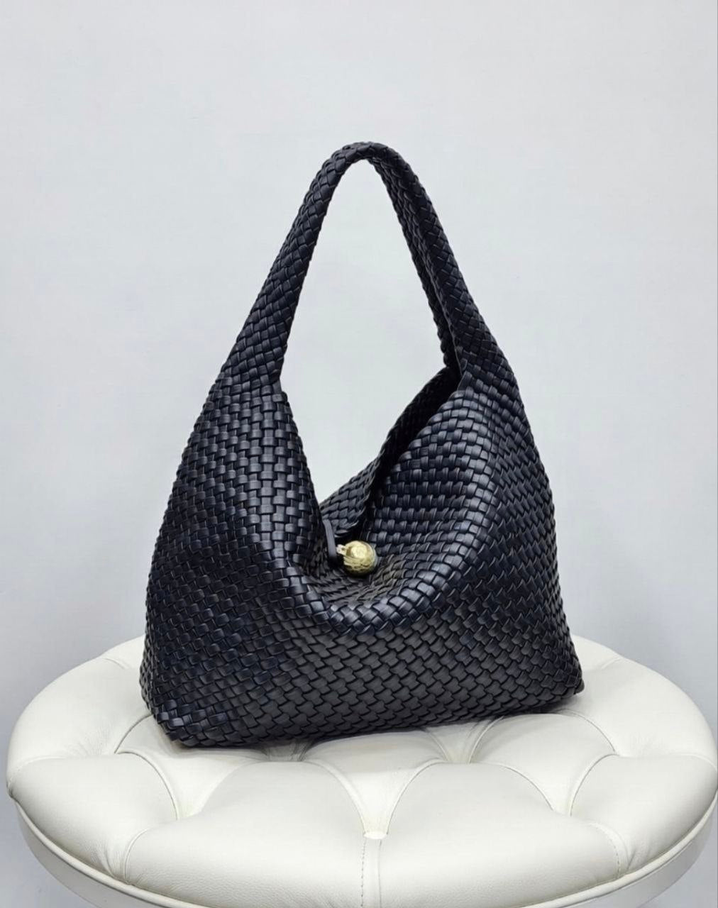 Woven Hobo Shoulder Bag - Mirror