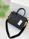 David Jones Canvas Tote with Leather Trim - Original
