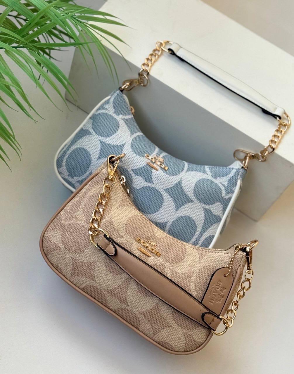 Coach Denim Mini Shoulder Bag