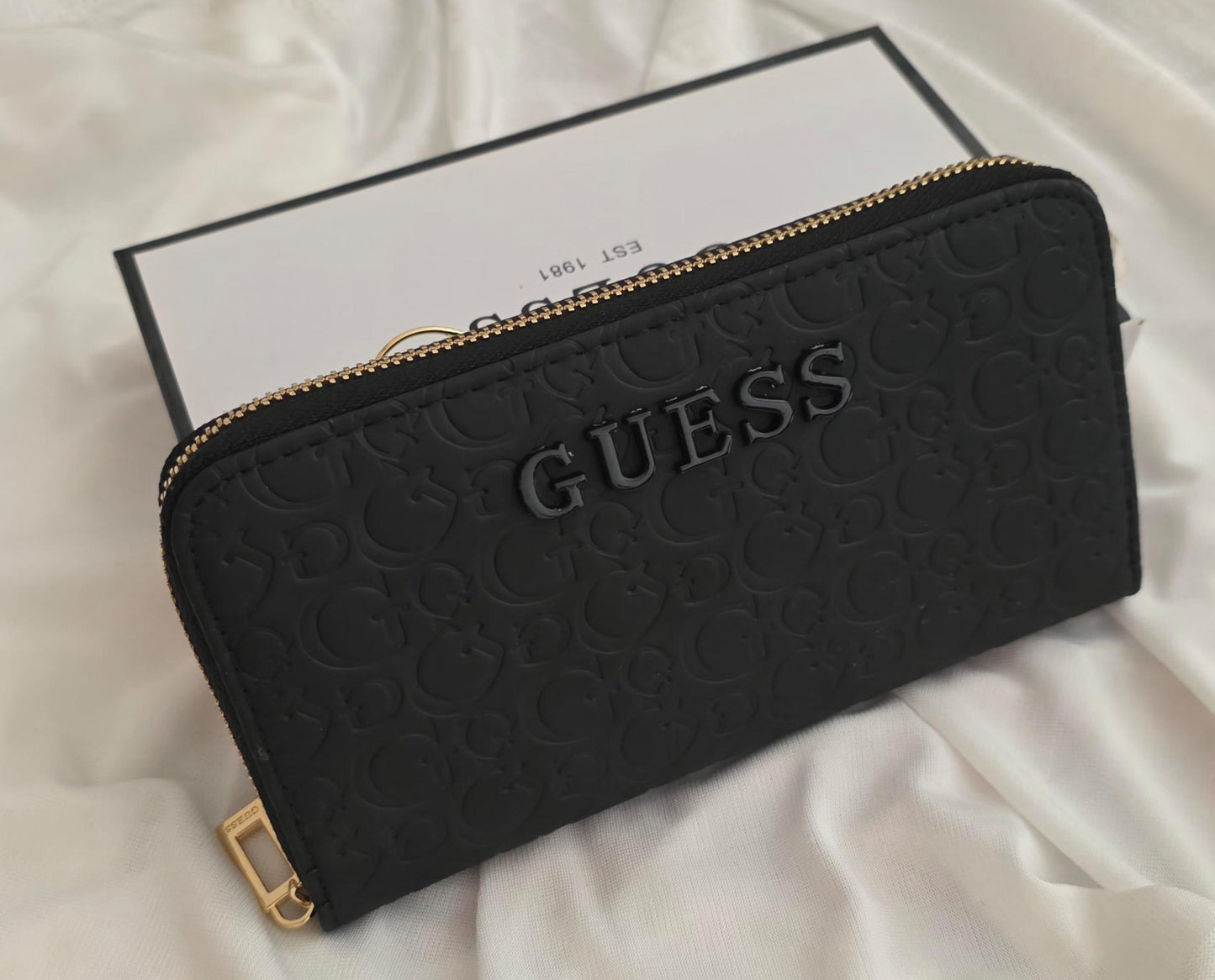 Big Guess Wallet single zipper - Mirror