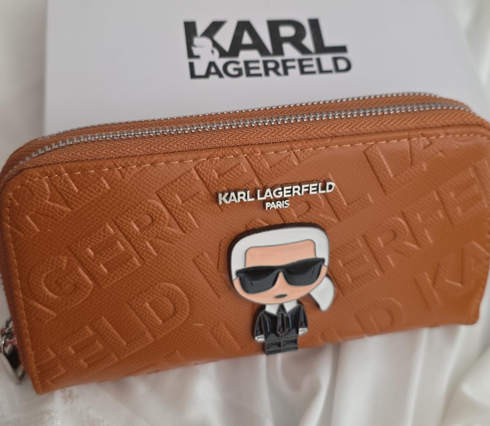 Big Karl Wallet double zipper - Mirror