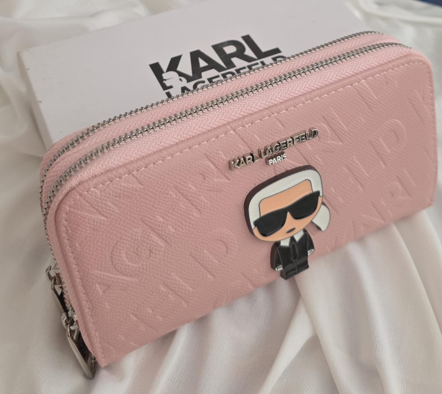 Big Karl Wallet double zipper - Mirror