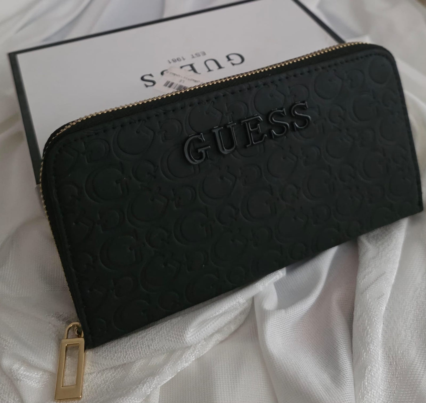 Big Guess Wallet single zipper - Mirror