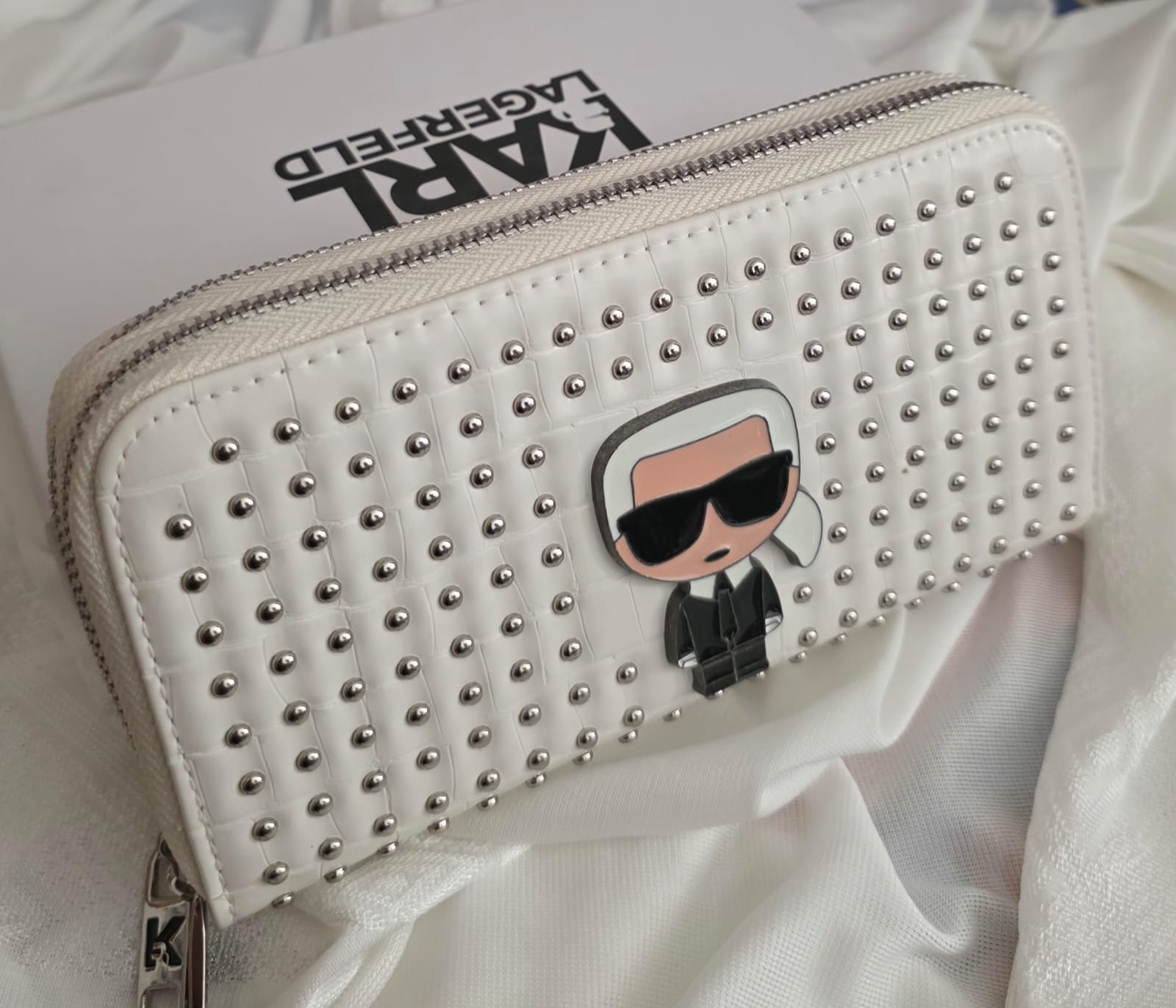 Big Karl Wallet double zipper - Mirror