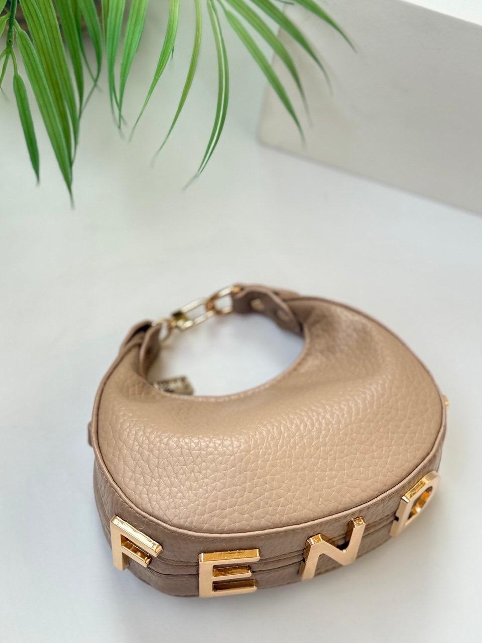 Fendi Style Mini Crescent Cross Bag