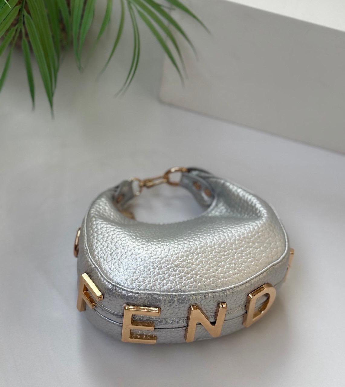 Fendi Style Mini Crescent Cross Bag