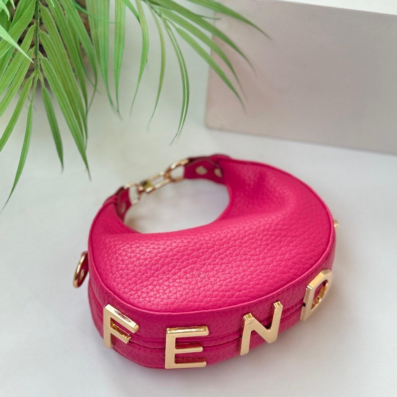 Fendi Style Mini Crescent Cross Bag