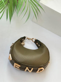 Fendi Style Mini Crescent Cross Bag
