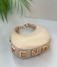 Fendi Style Mini Crescent Cross Bag