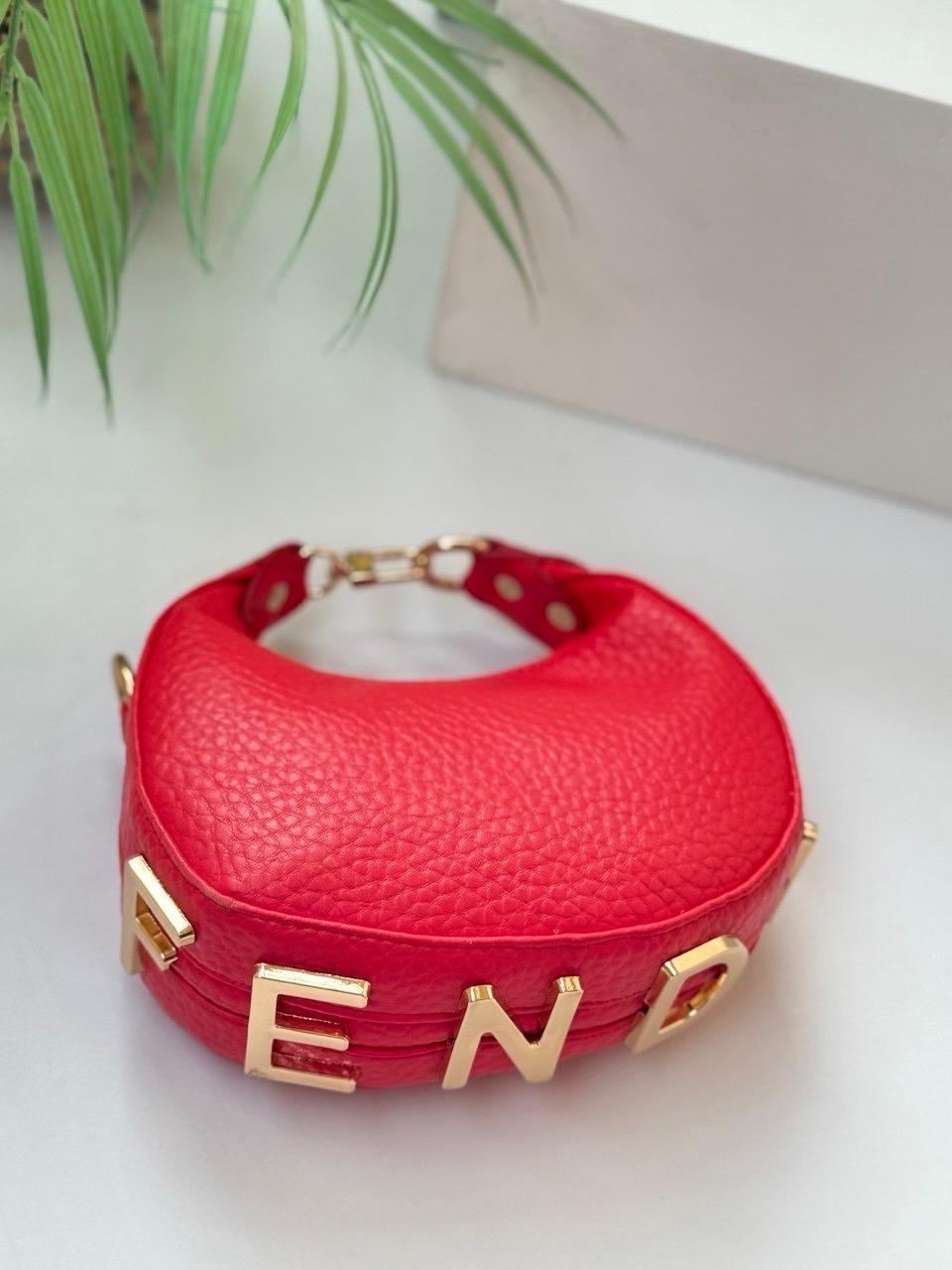 Fendi Style Mini Crescent Cross Bag