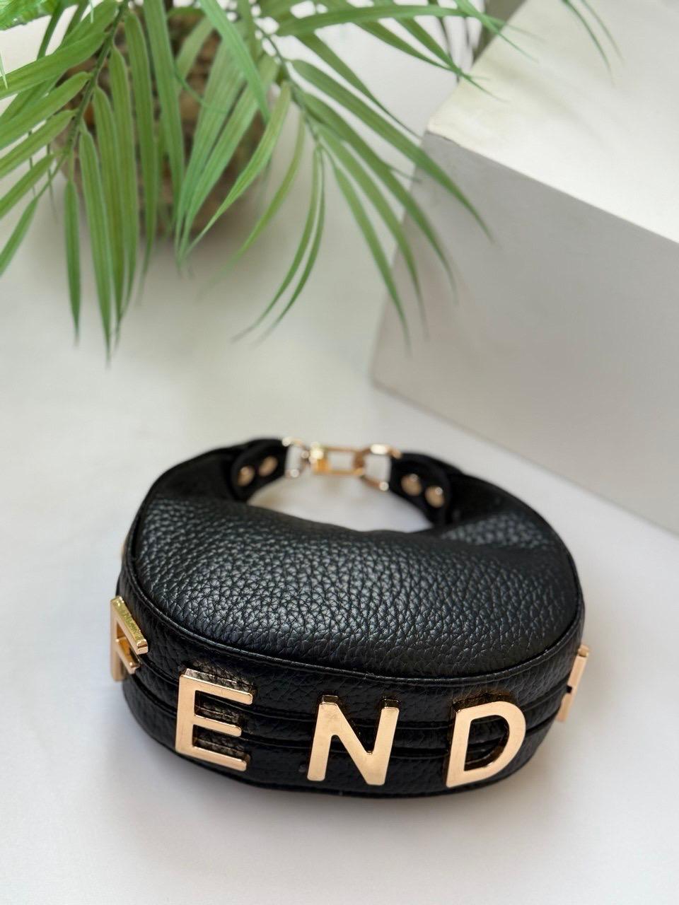 Fendi Style Mini Crescent Cross Bag