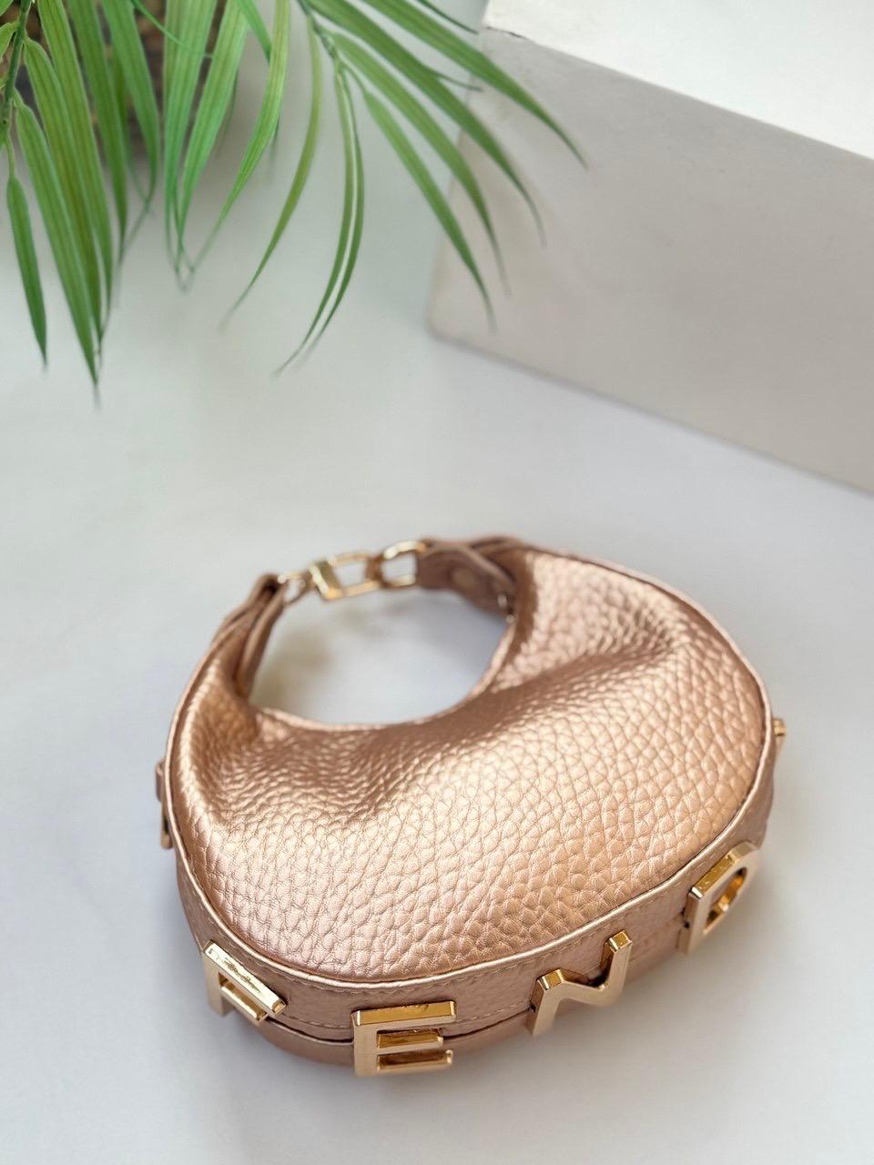 Fendi Style Mini Crescent Cross Bag