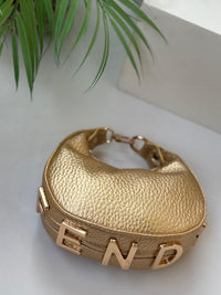 Fendi Style Mini Crescent Cross Bag