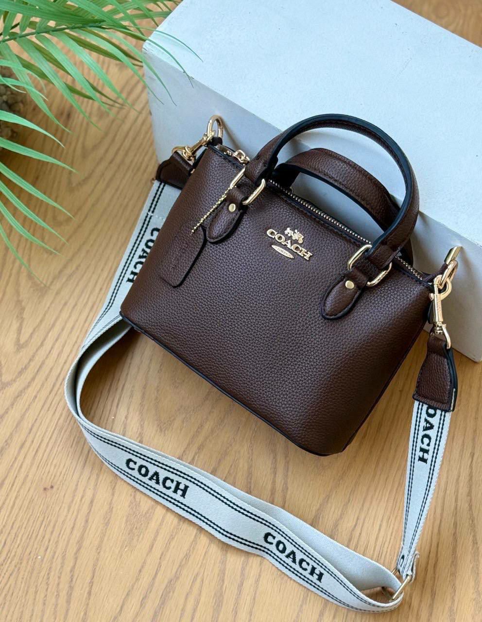 Coach Mini Rowan Satchel in Pebble Leather