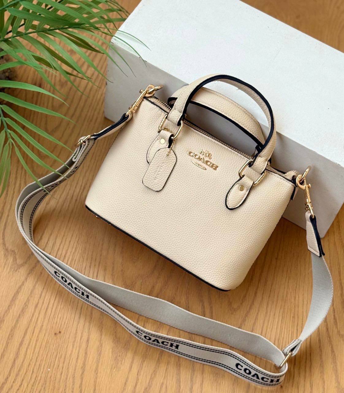 Coach Mini Rowan Satchel in Pebble Leather
