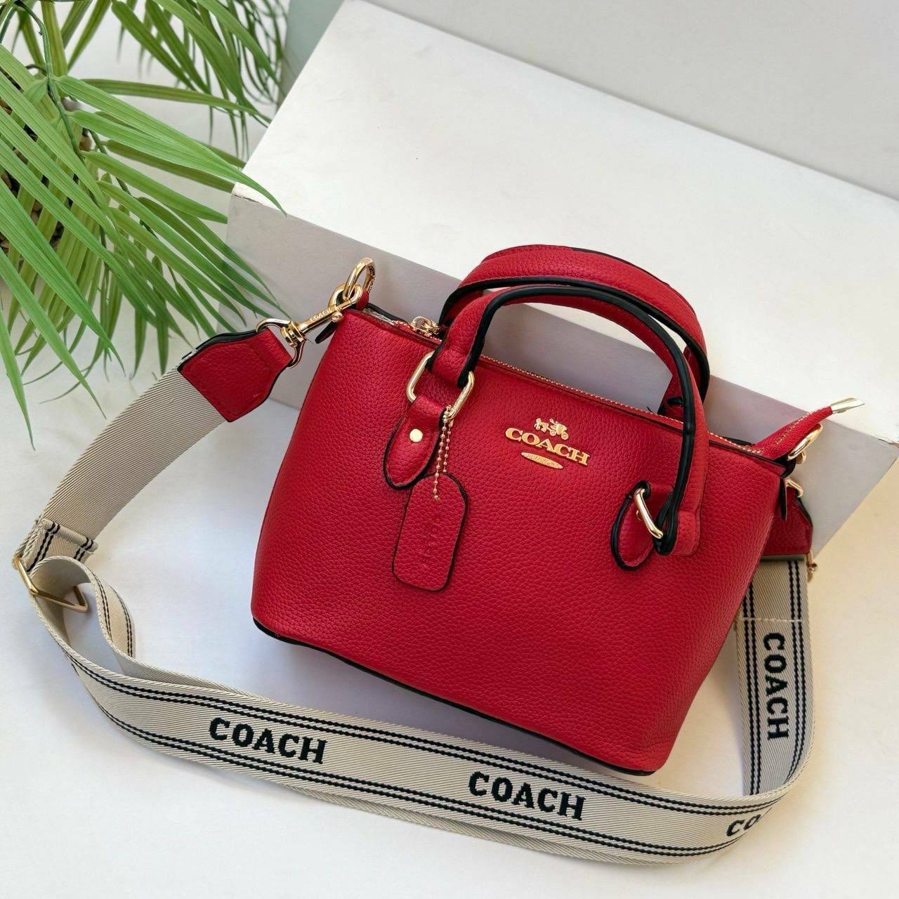 Coach Mini Rowan Satchel in Pebble Leather