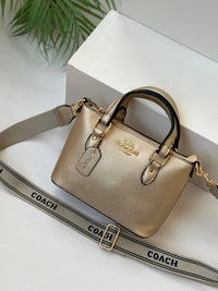 Coach Mini Rowan Satchel in Pebble Leather
