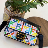 Fendi Baguette Zucca Jacquard Bag