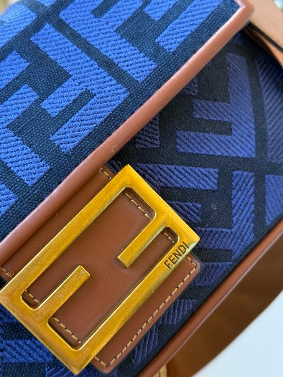 Fendi Baguette Zucca Jacquard Bag