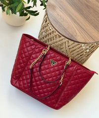 Guess Cessily Quilted Tote Bag - High copy