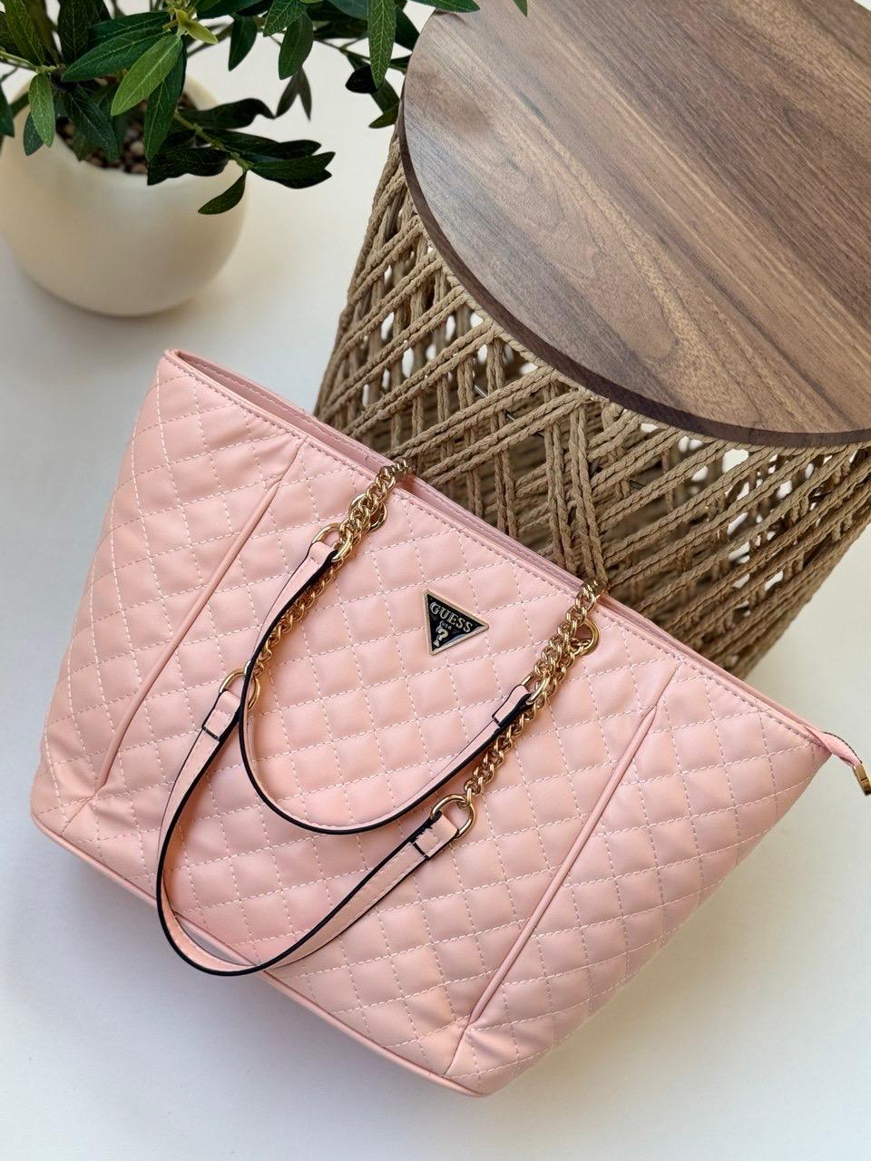 Guess Cessily Quilted Tote Bag - High copy